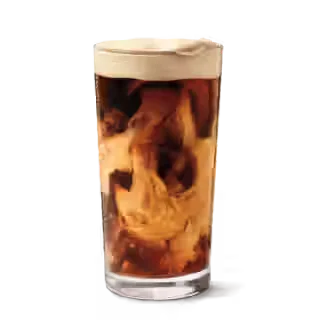 Tim Hortons Coffee Menu 25 Roasted Hazelnut Cold Brew with Espresso Cold Foam