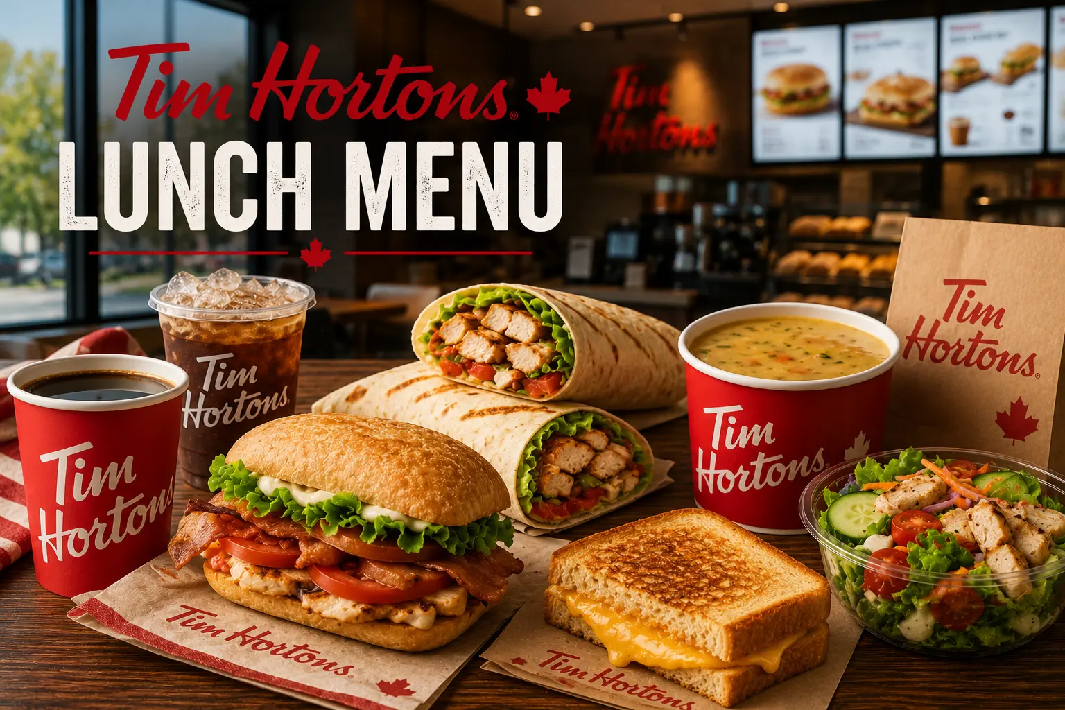 Tim Hortons Lunch Menu Canada 2026 | Prices & Calories